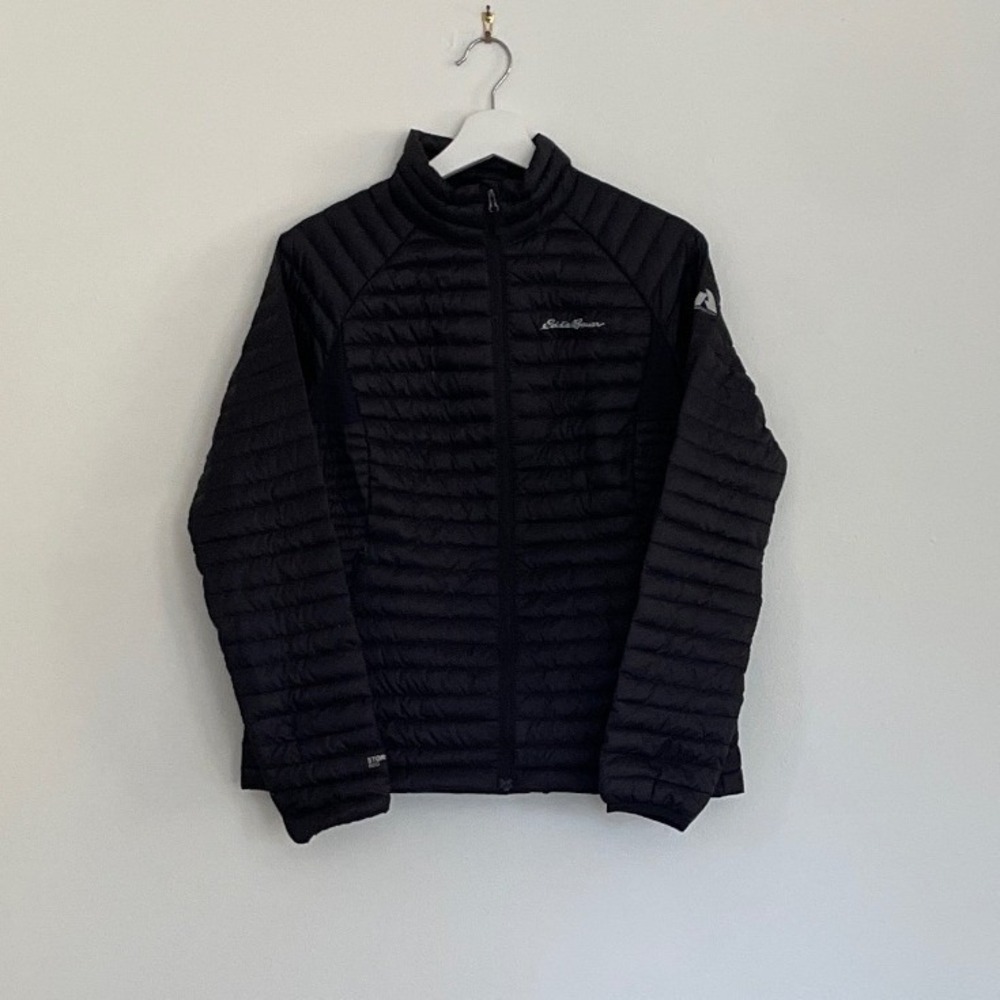 Eddie Bauer First Ascent Ignitelite Stretch Down‎ Jacket Black Womens PM 0493